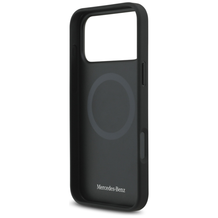 Mercedes - Mercedes iPhone 17 Pro Max Mobilskal Magsafe Laurel Leaves Stripes - Svart