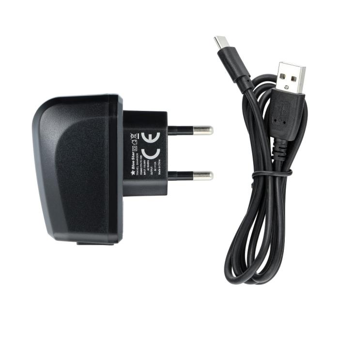 Blue Star - Travel Charger USB-C Uniwersal 2A + Kabel Blue Star Lite