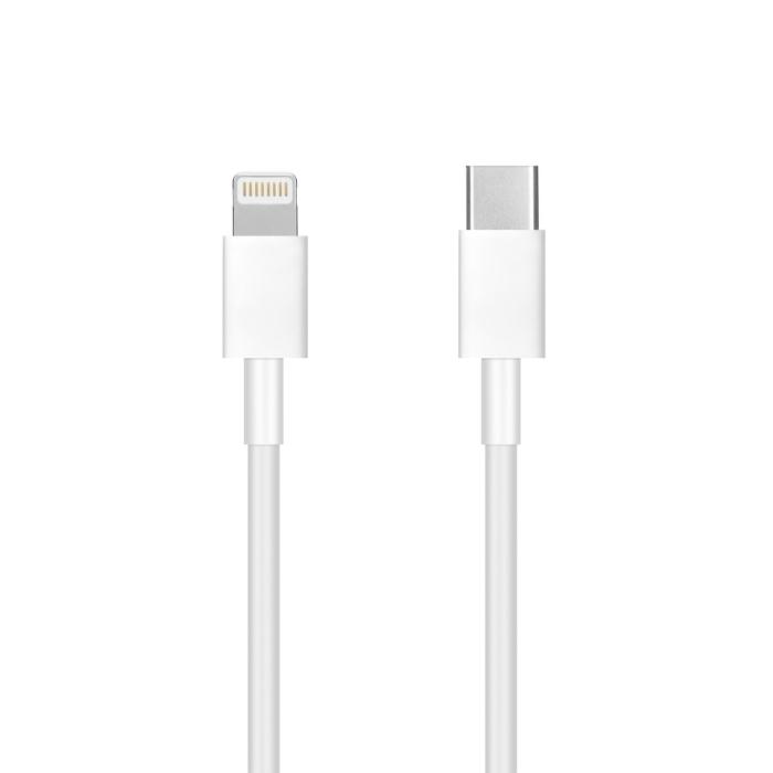 Forcell - USB-C till Lightning kabel 8-pin PD 18W 1m - Vit