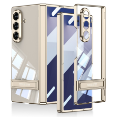 GKK - GKK Galaxy Z Fold 7 Mobilskal Magnetic Hinge Kickstand - Guld
