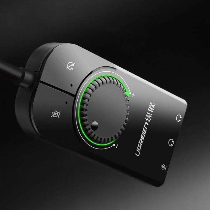 Ugreen - Ugreen External USB Adapter 3.5 mm Mini Jack - Svart