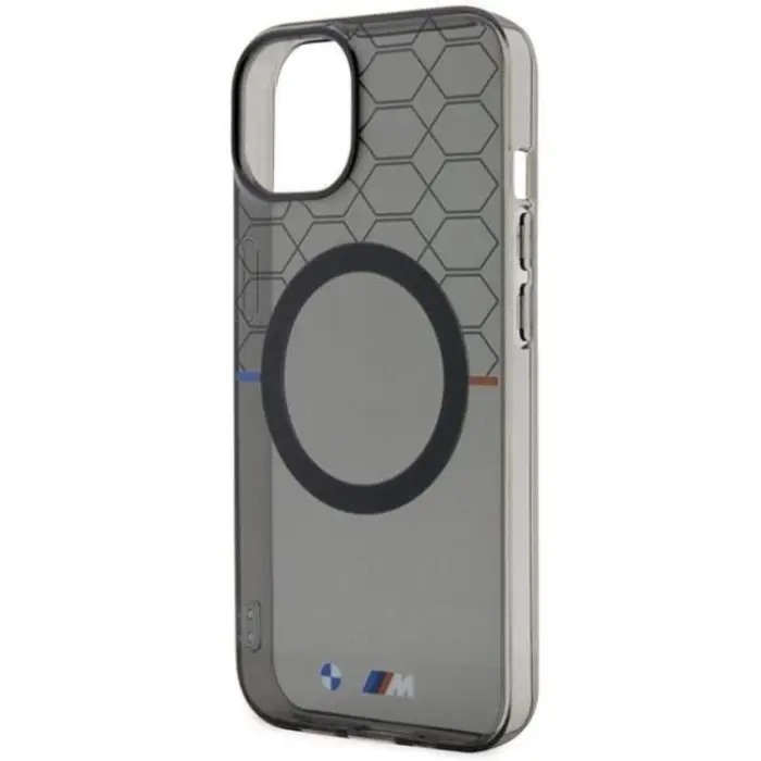 BMW - BMW iPhone 14 Mobilskal Magsafe Pattern - Grå