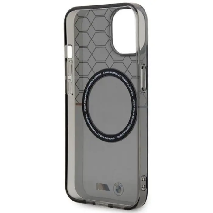 BMW - BMW iPhone 14 Mobilskal Magsafe Pattern - Grå