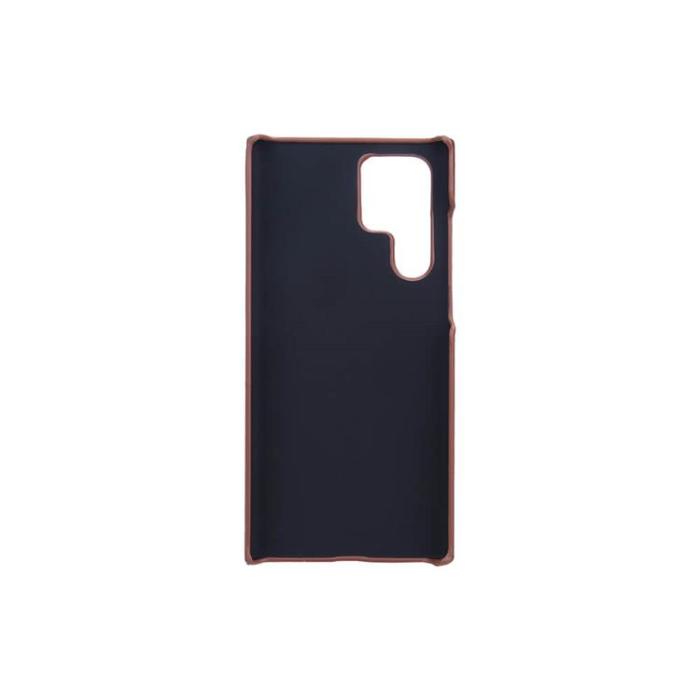 Onsala - Onsala Läder Kortficka Skal Galaxy S22 Ultra - Brun