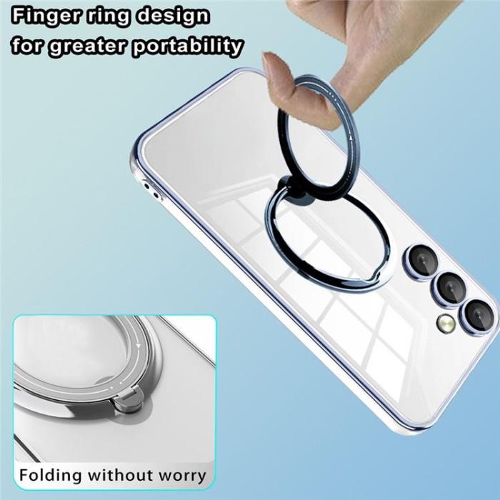 A-One Brand - Galaxy S24 Plus Mobilskal Ringhållare TPU - Svart
