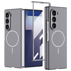 GKK - GKK Galaxy Z Fold 7 Mobilskal MagSafe Slim med Härdat Glas - Grå