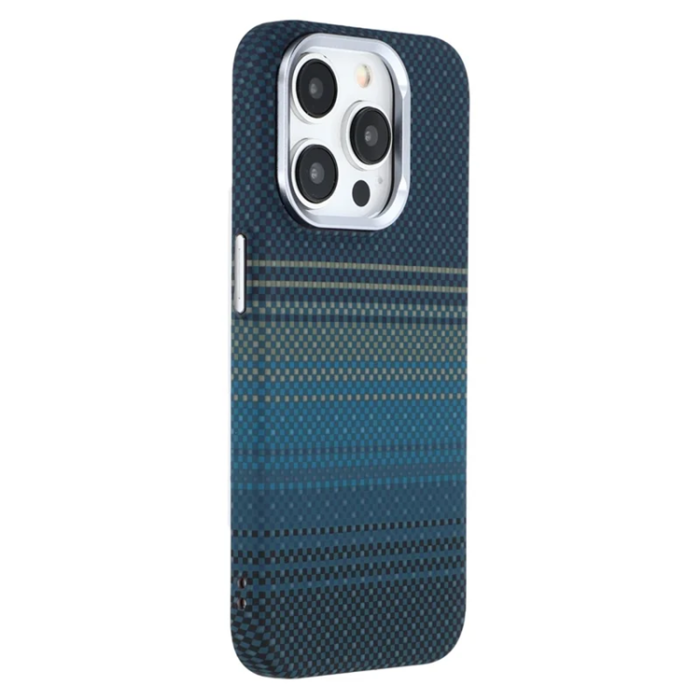 A-One Brand - iPhone 14 Pro Max Mobilskal Magsafe Aramid Fiber - Blå