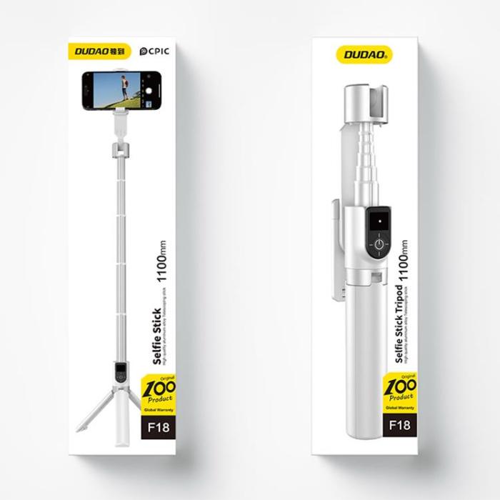 Dudao - Dudao Selfiestick med Tripod F18W - Vit