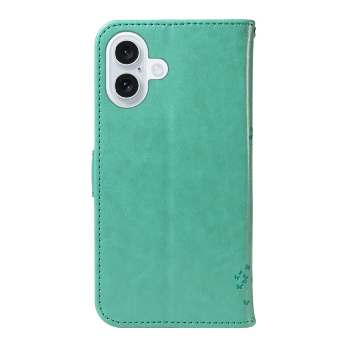 A-One Brand - iPhone 17 Plånboksfodral Tree Pattern - Grön