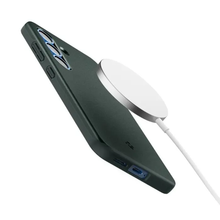 Spigen - Spigen Galaxy S25 Mobilskal Magsafe Thin Fit - Abyss Grön