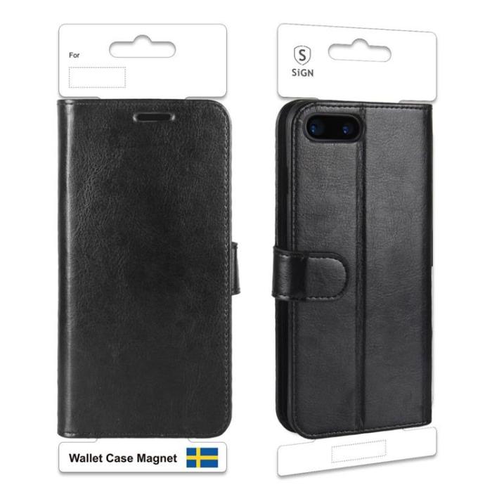 SiGN - SiGN Plånboksfodral till iPhone 7/8 Plus - Svart