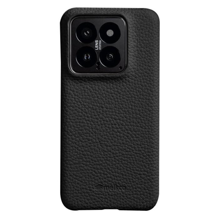 Melkco - MELKCO Mobilskal till Xiaomi 14 Äkta Läder Belagt PC - Svart