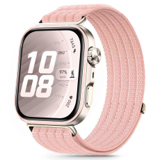 Tech-Protect - Tech-Protect Huawei Watch Fit 3/4/4 Pro/5/5 Pro Armband Nylon - Ljusrosa