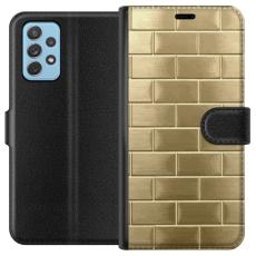 iSecrets - Plånboksfodral till Samsung Galaxy A72 5G med Gyllene Murstenar