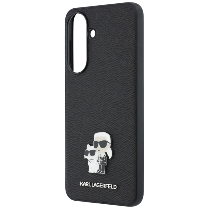 KARL LAGERFELD - Karl Lagerfeld Mobilskal För Galaxy A37 Saffiano w/ Karl&Choupette Metal Logo