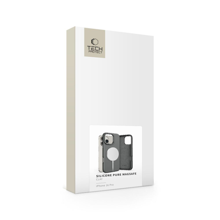 Tech-Protect - Tech-Protect iPhone 16 Pro Mobilskal Magsafe Pure Silikon - Clay