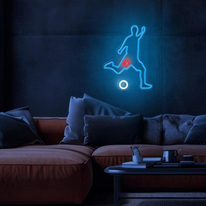 Forever Light - Forever Light Neon LED PLEXI FOTBOLLARE FPNE31 - Flerfärgad