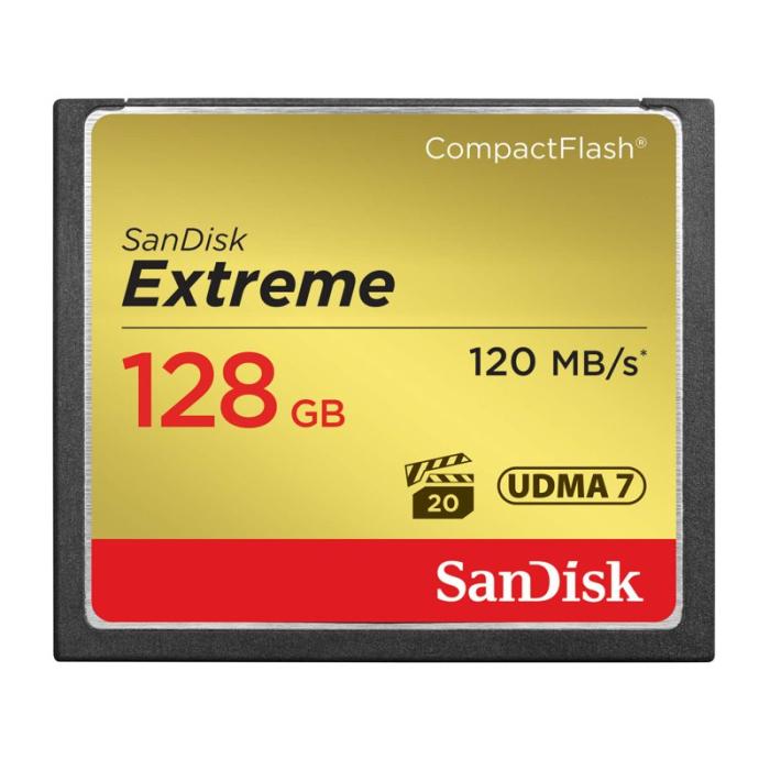 Sandisk - SANDISK Minneskort CF Extreme 128GB 120MB/s UDMA7