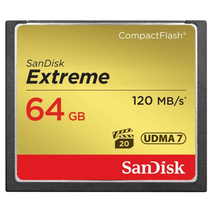 Sandisk - SANDISK Minneskort CF Extreme 64GB 120MB/s UDMA7