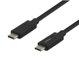UTGATT1 - Deltaco USB-C till USB-C Kabel 2 m - Svart