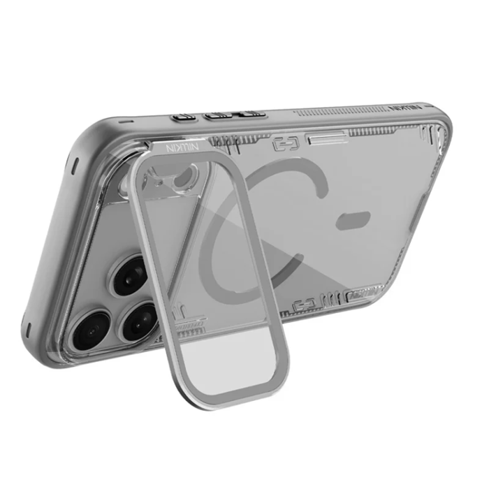 Nillkin - NILLKIN iPhone 17 Pro Max Mobilskal Magsafe Iceblade Prop - Grå
