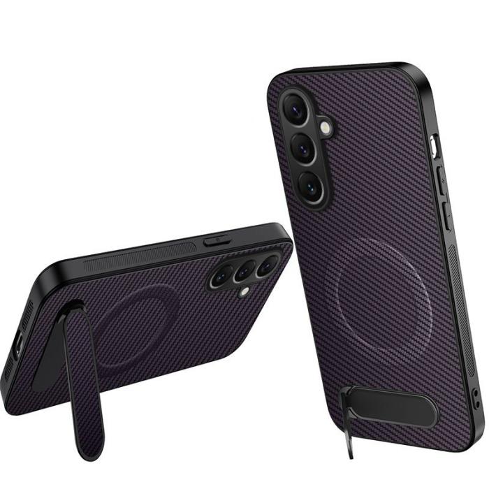 WANLONFENG - WANLONFENG Mobilskal för Samsung Galaxy S26 Plus Magnetiskt Kickstand - Lila