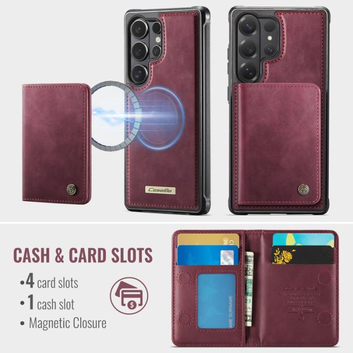 Caseme - CaseMe Mobilskal för Samsung Galaxy S26 Ultra Magnetiskt PC + TPU - Röd
