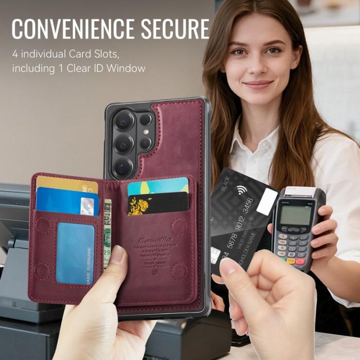 Caseme - CaseMe Mobilskal för Samsung Galaxy S26 Ultra Magnetiskt PC + TPU - Röd
