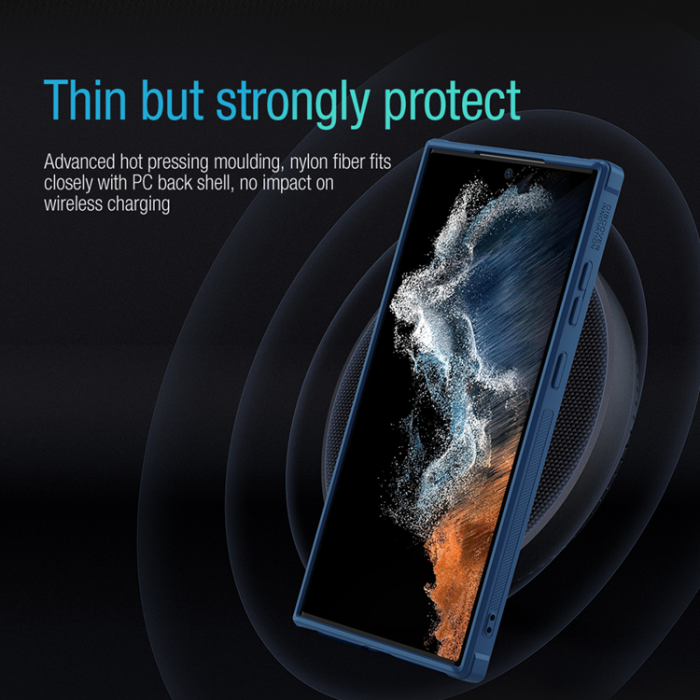 Nillkin - Nillkin Galaxy S23 Ultra Mobilskal Drop-proof - Blå