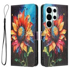 OEM - Pl&aring;nboksfodral f&ouml;r Samsung Galaxy S26 Ultra M&ouml;nstertryck Konstl&auml;der - Solros