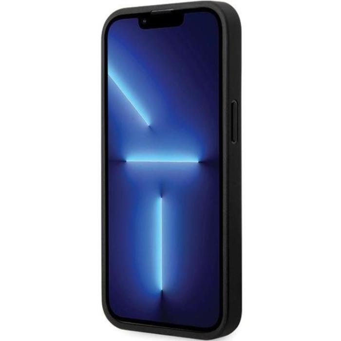 BMW - BMW iPhone 13 Pro Mobilskal Läder Carbon - Svart