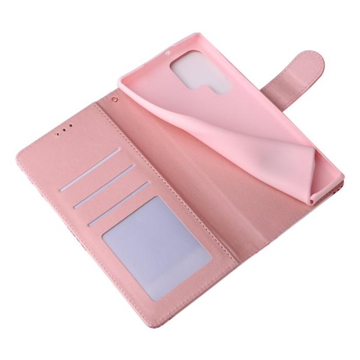 OEM - Mobilskal för Samsung Galaxy S26 Ultra Konstläder med handledsrem - Roséguld