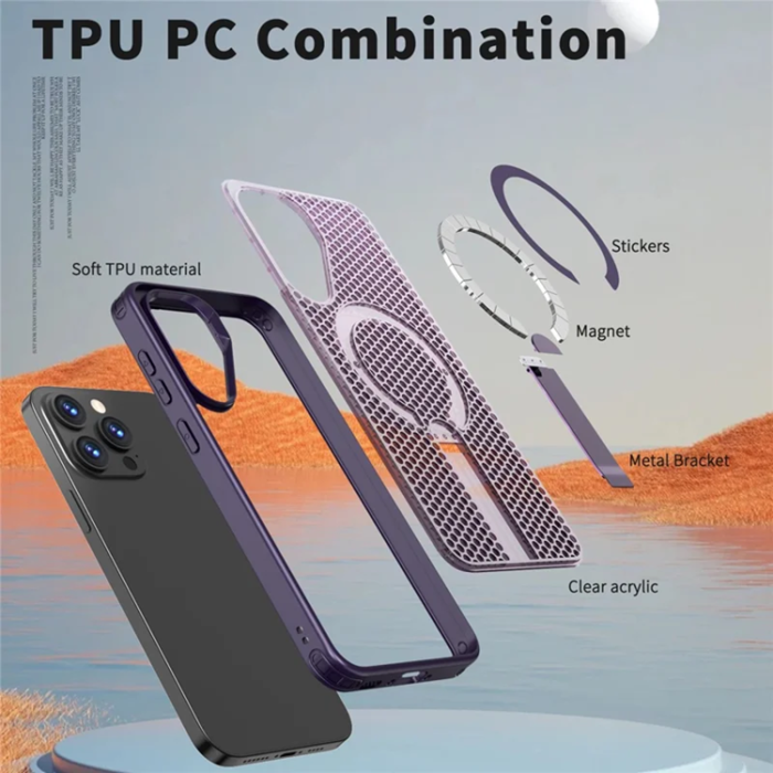 A-One Brand - Mobilskal till Galaxy A26 5G Magsafe Grid Texture