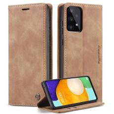 Caseme - CASEME 013 Folio Konstl&auml;der Pl&aring;nboksfodral till Samsung Galaxy A53 5G - Brun