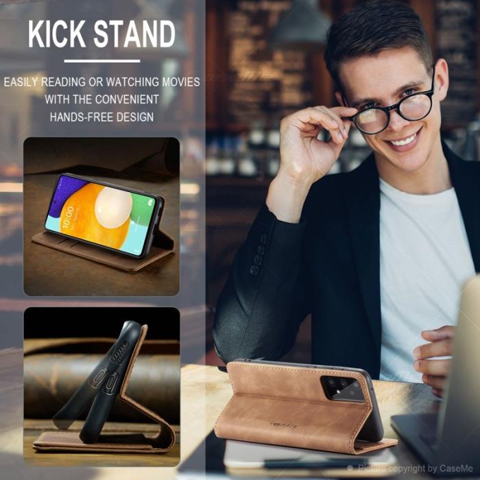 Caseme - CASEME 013 Folio Konstläder Plånboksfodral till Samsung Galaxy A53 5G - Brun