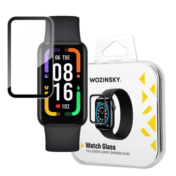 UTGATT5 - Wozinsky Xiaomi Redmi Smart Band Pro Härdat Glas Hybrid - Svart