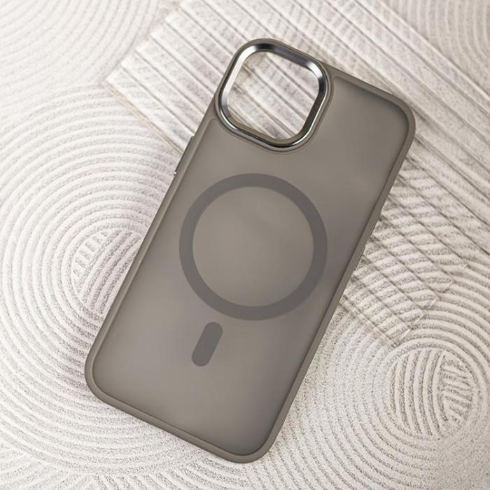 OEM - iPhone 12 Pro Max Mobilskal MagSafe Frozen - Grå