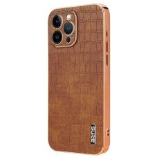 AZNS - AZNS iPhone 12 Pro Max Fodral KonstL&auml;der - Brun