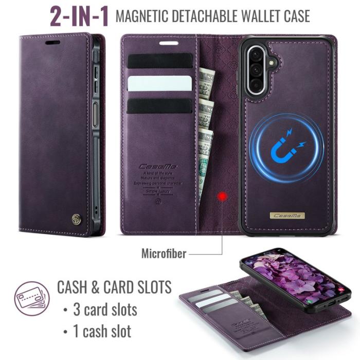 Caseme - CASEME C49 Magnetiskt Fodral för Samsung Galaxy A17 5G - Lila