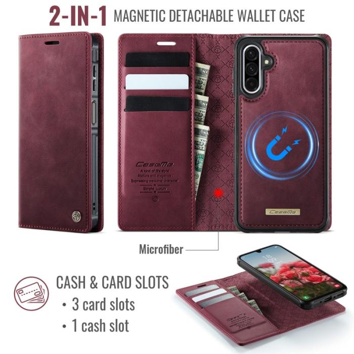 Caseme - CASEME C49 Magnetiskt Fodral för Samsung Galaxy A17 5G - Röd