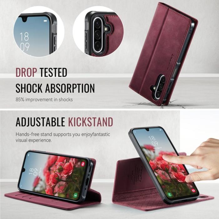 Caseme - CASEME C49 Magnetiskt Fodral för Samsung Galaxy A17 5G - Röd