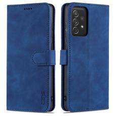 AZNS - AZNS Samsung Galaxy A72 Pl&aring;nboksfodral i Konstl&auml;der - Bl&aring;