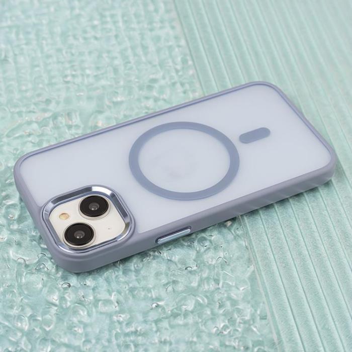 OEM - iPhone 12/12 Pro Mobilskal MagSafe Frozen - Ljusblå