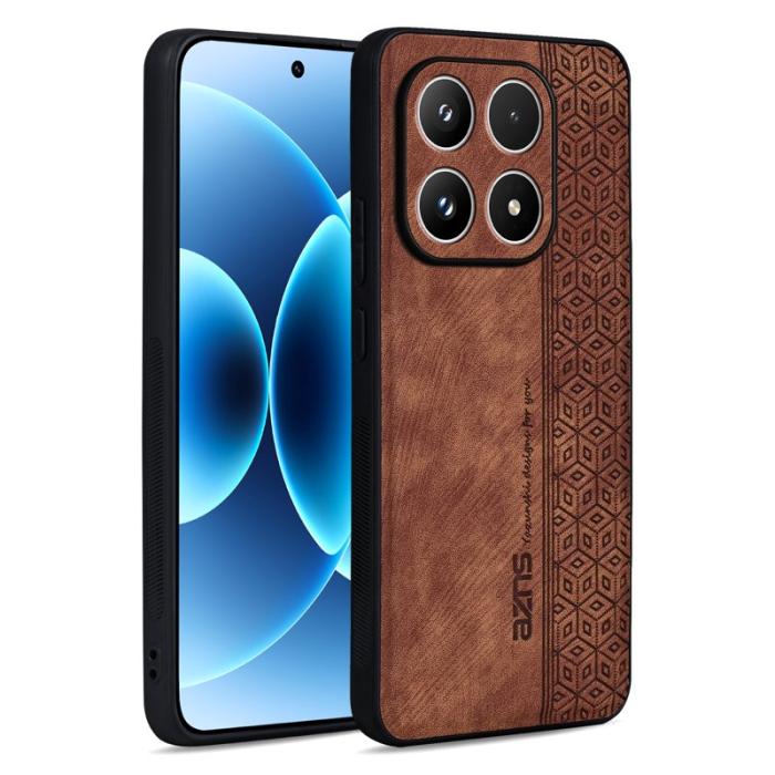 AZNS - AZNS Xiaomi 17 Fodral Skyddande KonstLäder TPU - Brun