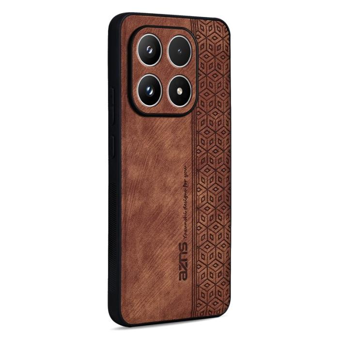 AZNS - AZNS Xiaomi 17 Fodral Skyddande KonstLäder TPU - Brun