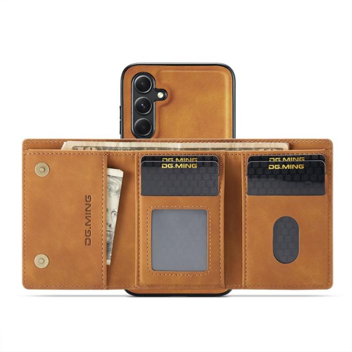 DG.MING - DG.MING M1 Series Mobilskal till Samsung Galaxy S24 FE Kickstand Brun
