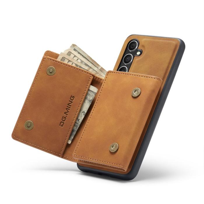 DG.MING - DG.MING M1 Series Mobilskal till Samsung Galaxy S24 FE Kickstand Brun