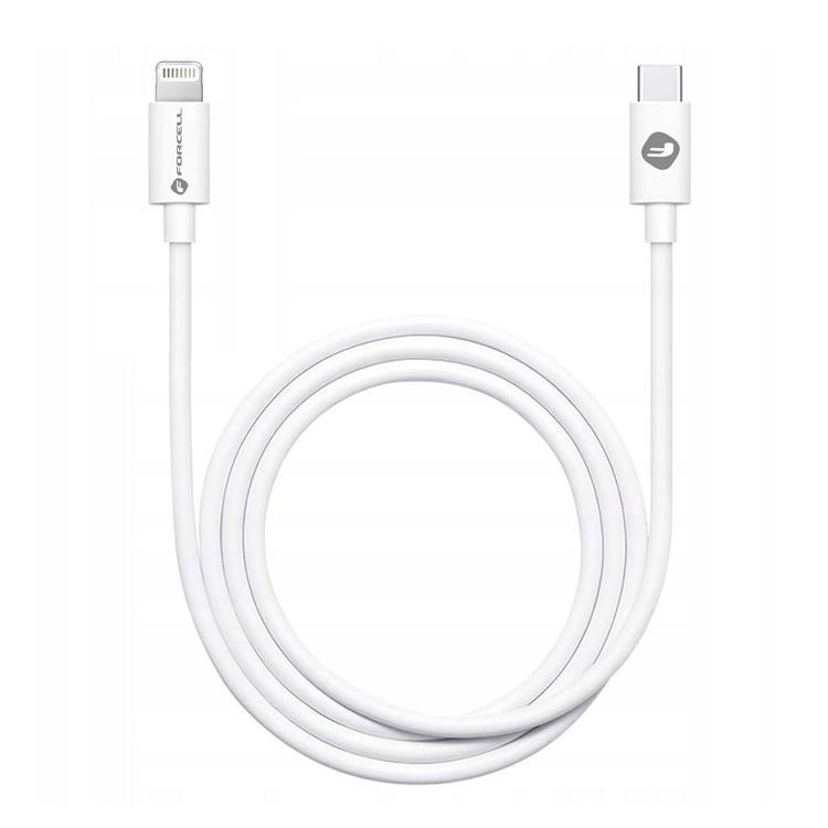 Forcell USB-C till Lightning kabel PD 20W 1m - Vit | 3541 | AlltMobil