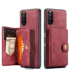 JEEHOOD - JEEHOOD Mobilskal till Sony Xperia 10 III 2-i-1 med Magnetl&aring;s R&ouml;d