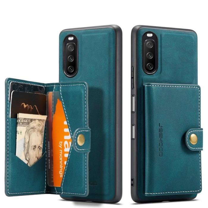 JEEHOOD - JEEHOOD Mobilskal till Sony Xperia 10 III 2-in-1 med Magnetisk Lås Grön